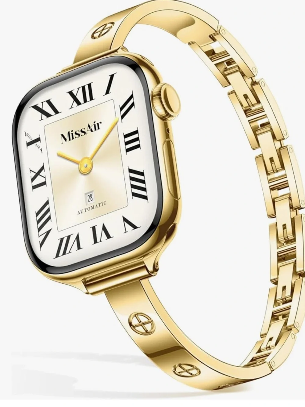 Gold Stainless Steel Slim Smartwatch Band